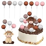 DIKACA 1 Satz Party Kuchen Dekoration Innenausstattung Funkelnder Charme-schlüsselanhänger Alles Zum Geburtstag Dekoration Decorative Ball Decoration Geschenkdekoration Plastik