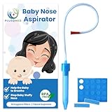 PLUSQMED, Baby-Nasensauger, Baby-Nasenschleimsauger für Neugeborene, Kinder, Baby-Nasensauger, Nasensauger, Baby-Nasenreiniger, leicht zu reinigen, mit 24 Hygiene-Filtern