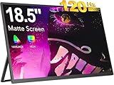 EVICIV Portable Monitor, 18,5 Zoll 120Hz Tragbarer FHD 1080P IPS Mobiler Display Zweiter Bildschirmmit Verstellbarer Ständer Mini HDMI Type-C für Laptop, PC, Phone, PS4/5, VESA-Kompatibel