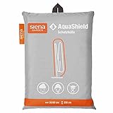 Siena Garden D41181 AquaShield Ampelschirmschutzhülle, silber-grau, mit Active Air System, 250x60x255cm