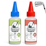 NICE2MEU 120 ml Golfschläger-Epoxidharz, wasserfest und transparent, starke Haftung, 5 Minuten Aushärtungszeit, für Graphit- und Stahlschäfte, Driver, Eisen, Putter-Reparatur