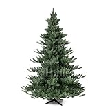 Original Hallerts® Spritzguss Weihnachtsbaum Alnwick 210 cm Nordmanntanne - Christbaum zu 100% in Spritzguss PlasTip® Qualität - schwer entflammbar nach B1 Norm, Material TÜV und SGS geprüft