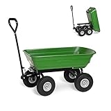 TÜV/GS Gartenwagen EXPERT Pannensicher mit Kippfunktion 250 kg Bollerwagen Transportwagen