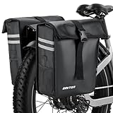 GAVTON 50L wasserdichte Fahrrad-Packtaschen-Große Hinterradtasche für Trekking,Mountain-E-Bikes -Gepäckträgertasche für PendelnRadtouren