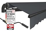 empasa manuelle Gelenkarmmarkise Markise 'Start' Sonnenmarkise Sonnenschutz Alu/Polyester komplett vormontiert, in verschiedenen Größen und Farben