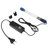 UV-Tauchleuchte/UV-Sterilisator für Aquarien zur Unterwasser-Sterilisation, Wasser-Desinfektion und Abtöten von Grünalgen und Bakterien, EU-Stecker (11W)