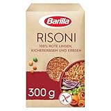 Barilla Risoni 300g | Aus roten Linsen, Kichererbsen und Erbsen, reich an Eiweiß, glutenfrei
