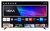 JVC Fernseher 55 Zoll Smart TV VIDAA LT-55VD3555-4K Fernseher UHD, HDR TV mit Dolby Vision und integriertem Triple-Tuner, LED TV schwarz