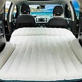 ZHOUFUDA Auto Dickere Luftmatratze Aufblasbares Bett für Audi Q3 (2011-2018), Auto Aufblasbare Matratze mit Luftpumpe Auto Matratze Kofferraum für Outdoor Camping Traveling,A-White