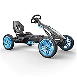 BERG Rally Gokart | Tretfahrzeug Kinderspielzeug geeignet für Kinder im Alter von 4-12 Jahren (Blue + Lights)