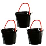 Eimer Putzeimer Haushaltseimer ECO, 3 Stück, aus 100% Recycling-Kunststoff, super stabil, 10 Liter, hergestellt in der EU
