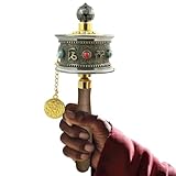 Holdes Manuelles Gebetsrad, ergonomische Meditation, geräuscharme Drehung, Mantrad – für Haus, volles Bewusstsein, Klassenzimmer, Büro, Studio, Yoga, Dekoration, Begleiter