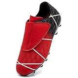 VTASQ Kinder Fußballschuhe Jungen Professionelle Mädchen Kunstrasen Fussballschuhe Sportliche Indoor Outdoor Athletic Soccer Schuhe Trainingsschuhe Weiß Rosa EU40