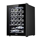 Cecotec Getränkekühlschrank - 24 Flaschen Bolero GrandSommelier 2050 Black Compressor. Einstellbare Temperatur von 5-18°C, Hohe Leistung, Leiser Betrieb und vibrationsfrei.