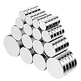 Jewan Neodym Magnete - 80 Stücke Mini Magnete Rund mit Aufbewahrungs Box, Magnete Klein Stark für Pinnwand, Whiteboard, Kühlschrank, Magnettafel,5 Größen