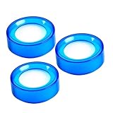 BCOATH 3 Stück Finger Wet Sponge für Geldzählung Rutschfester Fingerbefeuchter Schnelles Zählen Leicht zu Reinigen Professionelles Zubehör für Büro und Finanzwesen Transparent Blau