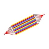 BESPORTBLE 1 Satz Hängematte Plane Faltbar Netze Tasche Untersteppung Im Freien Luft Chaiselongue Steht Zubehör Wäscheleine Gadgets Zelt Aufblasen Für Haken Klein Verdickte Colorful