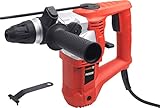 Meister Pneumatischer Bohrhammer 900 Watt, PH900M - SDS-Plus Aufnahme - 3,5 Joule Schlagenergie - Zusatzhandgriff & Tiefenanschlag / Bohrmaschine mit Hammerwerk / Kombihammer / 5402860 Rot