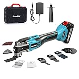 SeeSii Akku Multifunktionswerkzeug, 6-stufige 10800–20000 min⁻¹, 600W Akku-Multitool für Heimwerker & Bastelarbeiten, 3° Oszillationswinkel, 24-teiliges Zubehör inkl. 2,0-Ah-Akku