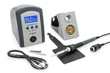 Quick 3104 Digital Regelbare ESD Lötstation 80 Watt inkl. Lötkolben mit 2 mm Lötspitze und Zubehör - 100°- 450°C kalibrierbar - ESD Schutz