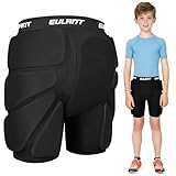 EULANT Schutz Gepolsterte Shorts für Snowboarding / Skifahren / Ice Skate / Rollerskiing / Biker, Hüft-Po-Schutz, 3D Schutzpads für Hüfte / Butt / Tailbone,XS