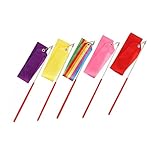 GETAJGHSD 5St Tanzband Regenbogen-Gymnastikband Bandtanz für Kinder Ballettbänder Bänder für Tanzgymnastik Spielsets für Kinder Tanzbänder Luftschlangen Kinder tanzen Band Satin-
