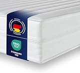 Träumegut24 ergonomische 7-Zonen Matratze | Größe + Höhe wählbar | Härtegrad H2 & H3 | Kaltschaummatratze | Öko-Tex Zertifiziert | Rollmatratze (160 x 200 cm, Höhe 19 cm)