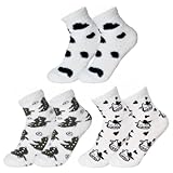 3 Paar Flauschige Socken aus Korallenfleece,Kuschelsocken Damen,Hautfreundlich und Atmungsaktiv,Süße Dicke Sockens,Weiche Hausschuhe Socken,Zum Hause Schlafen imWinter Geschenke für Weihnachten