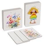 150 Blatt Aquarellpapier 300g/m² Aquarellblock DIY Aquarell Postkarten Blanko Watercolor Paper für Aquarell Zeichnen und Lettering (10×10cm/10×15cm/12×12cm)