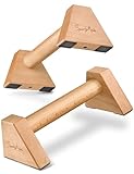 SportyAnis® Premium Liegestützgriffe Holz [2er Set] - Push-Up Bars, Gelenkschonend & Rutschfest – Perfekt für Calisthenics, Indoor & Outdoor – Ideal für Handstand & Push-Ups