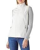 Outdoor Ventures Damen Sport Softshell Weste Leichte Ärmellose Jacke Frauen Gilets Winddicht Warm Fleece Gefüttert Laufweste für Golf Wandern Camping Creme 42