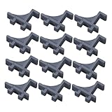 Hoement 24 Stück Teiliges Kühlschrank Regal Clips aus Robustem Kunststoff Langlebige Gefrierschrank Einlegebodenhalter Einfache Montage Zuverlässige Unterstützung für Einlegeböden