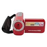Tragbarer Digitaler Videokamera-Recorder, 1080P HD, 16 MP, Camcorder, 16-facher Zoom, 2-Zoll-Bildschirm für Verschiedene Anlässe (128GB)