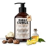 BALI CURLS Nourishing Shampoo – Nährendes Haarshampoo ohne Sulfate, Parabene und Silikone – Hochwertiges Shampoo für Naturlocken – Veganes Haarwaschmittel für geschmeidiges, gesundes Haar – 250ml