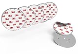 5 x Rauchmelder Halterung - Selbstklebende Magnetpads - 3M Klebepads mit Magnet Befestigung - Starke Magnete - Halter für Feuermelder, Gasmelder
