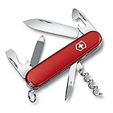 Victorinox Schweizer Taschenmesser Sportsman, Swiss Army Knife, Multitool, 13 Funktionen, Klinge, Dosenöffner, Schraubendreher 3 mm