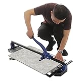 60cm Fliesenschneider 83 * 20 * 23cm Schnittdicke 4-15mm Manuelle Fliesenschneidemaschine Effizientes Schneiden Profi Fliesenschneidgerät für Heimwerker, Fliesenindustrie-Profis (Blau)