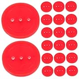 SUPVOX 50 Stück Übertragungsrad Für Wissenschaft Und Bildung Plastikscheibe Red