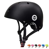 XJD Kinder Jugend Fahrradhelm Klassiker Kinderhelm CE-Zertifizierung für Multisport Fahrrad Klettern Roller Skateboard 3-8 Alt Mädchen und Jungs, Schwarz Small (49-55 cm)