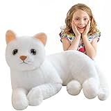 Yajexun Plüsch Katze Kuscheltier | Realistische Katze Stofftier,Kätzchen, 30,5 cm, Plüsch-Katze, gefüllte Puppe, weich, Dekokissen, Dekoration, Festival-Geschenke