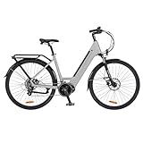 Varstrom 28 Zoll E-Bike für Erwachsene Ba-fang M200 Mittelmotor (250W 65Nm), 43,2V 449,24Wh Akku und LCD-Display 90 km Reichweite, 8-Gang Getriebe Elektrofahrrad Pedelec Citybike für Herren Damen