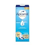 Aptamil Kindermilch 1+ 1 Liter trinkfertig (6er Pack), trinkfertig & praktisch, für Kleinkinder im Wachstum, mit Vitaminen A, C und D sowie ALA (Omega-3), Calcium und Jod, ohne Palmöl