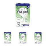 Aptamil Bio Pre – Anfangsmilch von Geburt an – Pflanzliche Öle ohne Palmöl – 1 x 800 g (Packung mit 4)