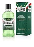 Proraso Professional After Shave Lotion Refreshing, 400 ml, Aftershave für Männer mit Eukalyptusöl & Menthol, hilft, den Hautkomfort wiederherzustellen, Made in Italy