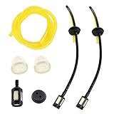 HURI 2x Benzinfilter Benzinschlauch Satz für Fuxtec Brast Zipper Güde Wolf Motorsense Erdbohrer Heckenschere Freischneider Hochentaster