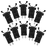 CHILDWEET 10St Schnalle des Mülleimerdeckels Türriegel zum Öffnen der Türverriegelung drücken Push-Open-Schrank-Hardware Schrankriegel Riegel für Schranktüren Schrankverschluss Abs Black
