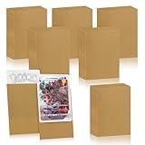 Homgaty Karten Hüllen, 300 Stück Kartenhüllen Sammelkarten Sleeves, Leere Karten Folien für Tauschkarten, Card Sleeves für Skylanders,MTG, Pokemon, Yugioh, Goldene