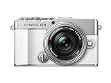 Olympus Pen E-P7 Kamera-Kit, 20-MP-Sensor, neigbarer HD LCD-Bildschirm, 4K-Video, Wi-Fi, Farb- und Monochromprofilsteuerung, weiß, inkl. M.Zuiko Digital ED 14-42mm EZ Silber