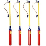 Koopower 4 Pack LED Laternenstab, Elektronischer Laternenstab für Kinderpartys, Kindergarten, Mitgebsel Kindergeburtstage, Halloween, Weihnachten und Mehr