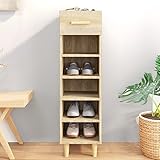 DYRJDJWIDHW schuhabtropfschale,schuhregal,schuhschrank,Schuhschrank Sonoma-Eiche 30x35x105 cm HolzwerkstoffFür Türöffnungen, Korridore